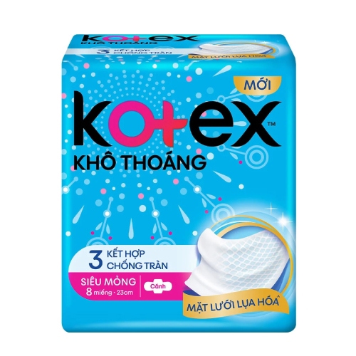 Băng vệ sinh Kotex Style siêu mỏng cánh 8 miếng