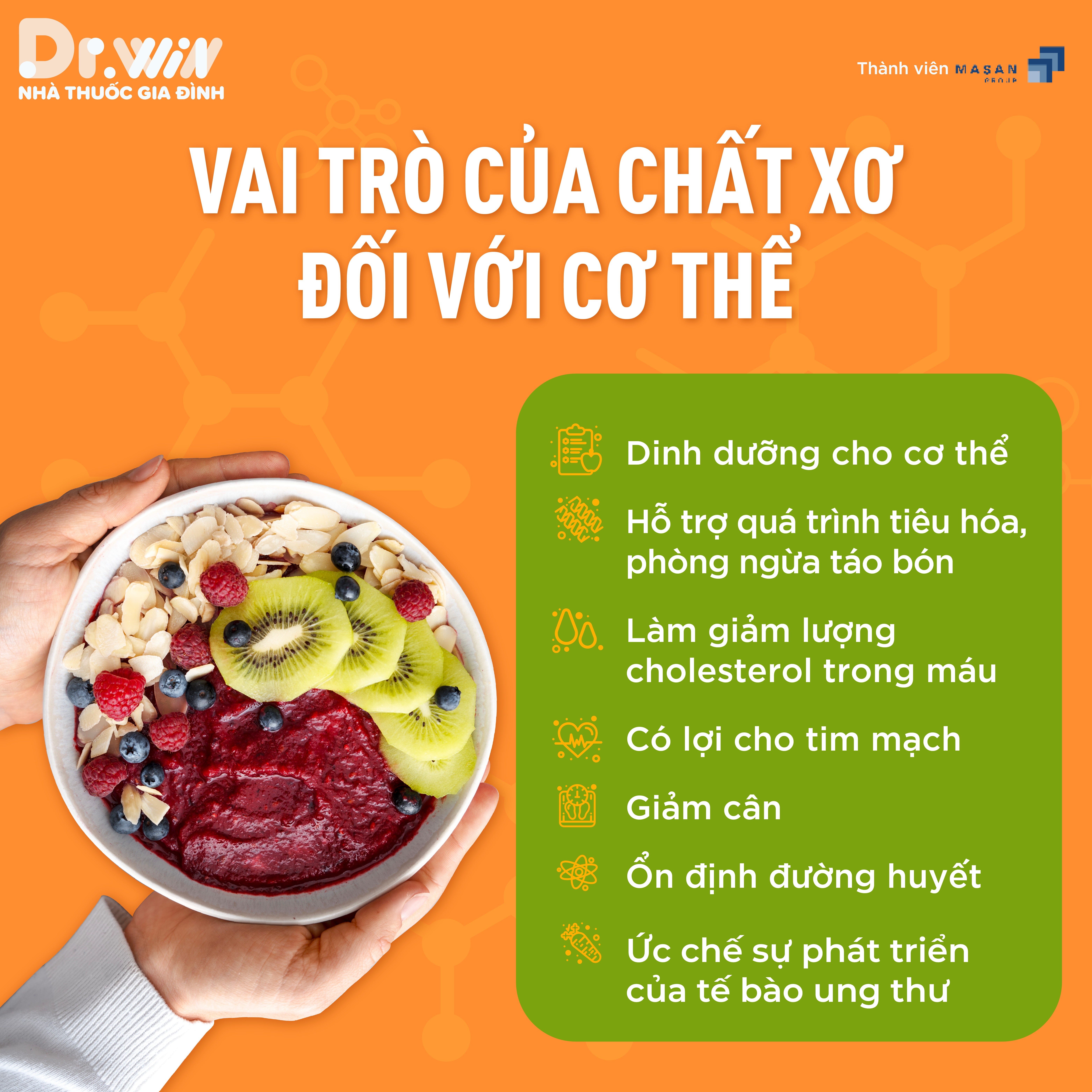 VAI TRÒ QUAN TRỌNG CỦA CHẤT XƠ TRONG DINH DƯỠNG 3