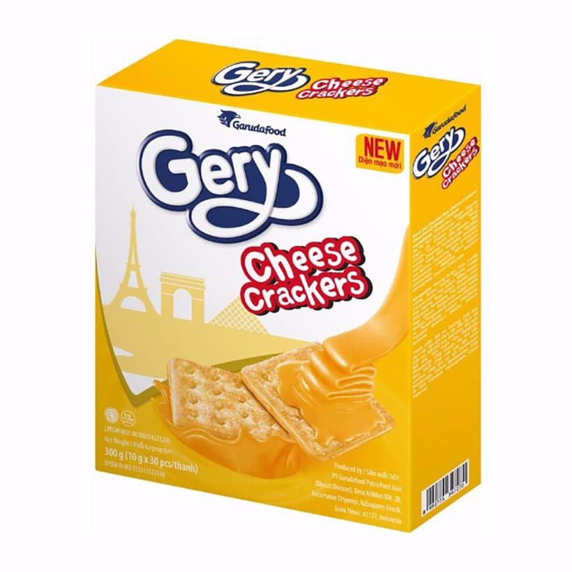 Bánh quy Cheese Cracker Gery GarudaFood hộp 300g