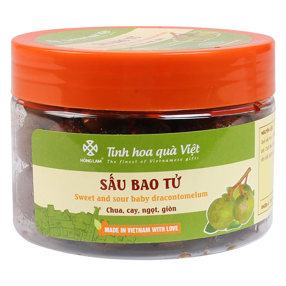 Ô mai sấu bao tử Hồng Lam hộp 200g